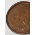 AUSTRALIA 1982 . ONE 1 CENT COIN . ERROR . MIS-STRIKE . PARTIAL BROCKAGE